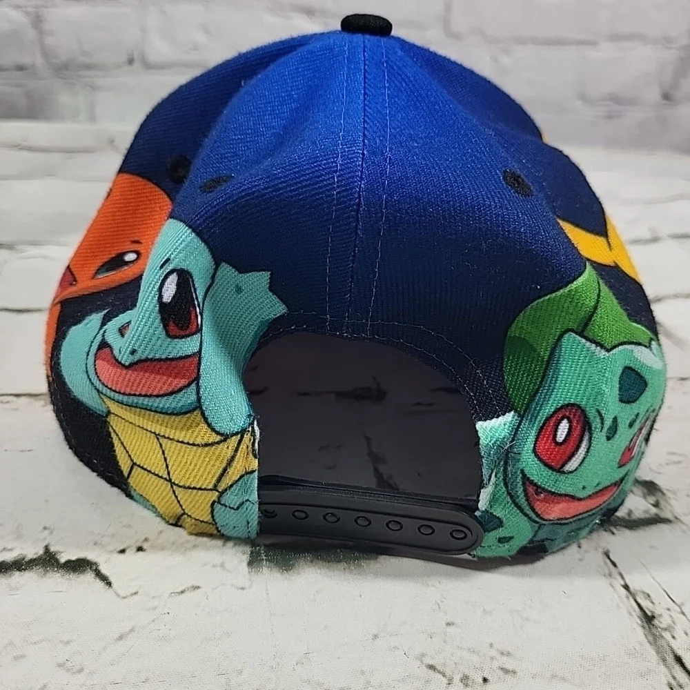 Pokemon Pikachu Charmander Squirtle Youth Snapback Hat Adjustable Ball‎ Cap